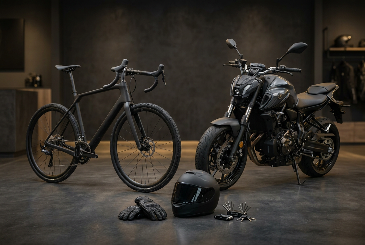 Bicycles, Motorcycles & Riding Gear