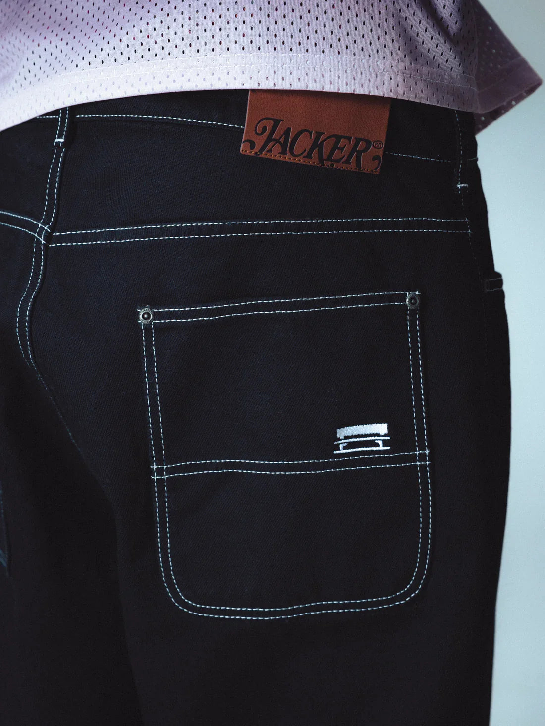 Pantalones holgados de mezclilla Jacker 'Classic' - Negro