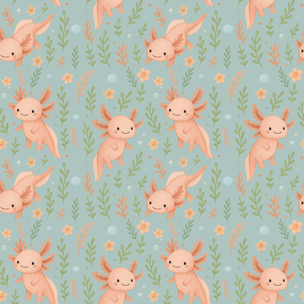 Pyjama 2 pièces en bambou – Axolove ♥️(Axolotl)