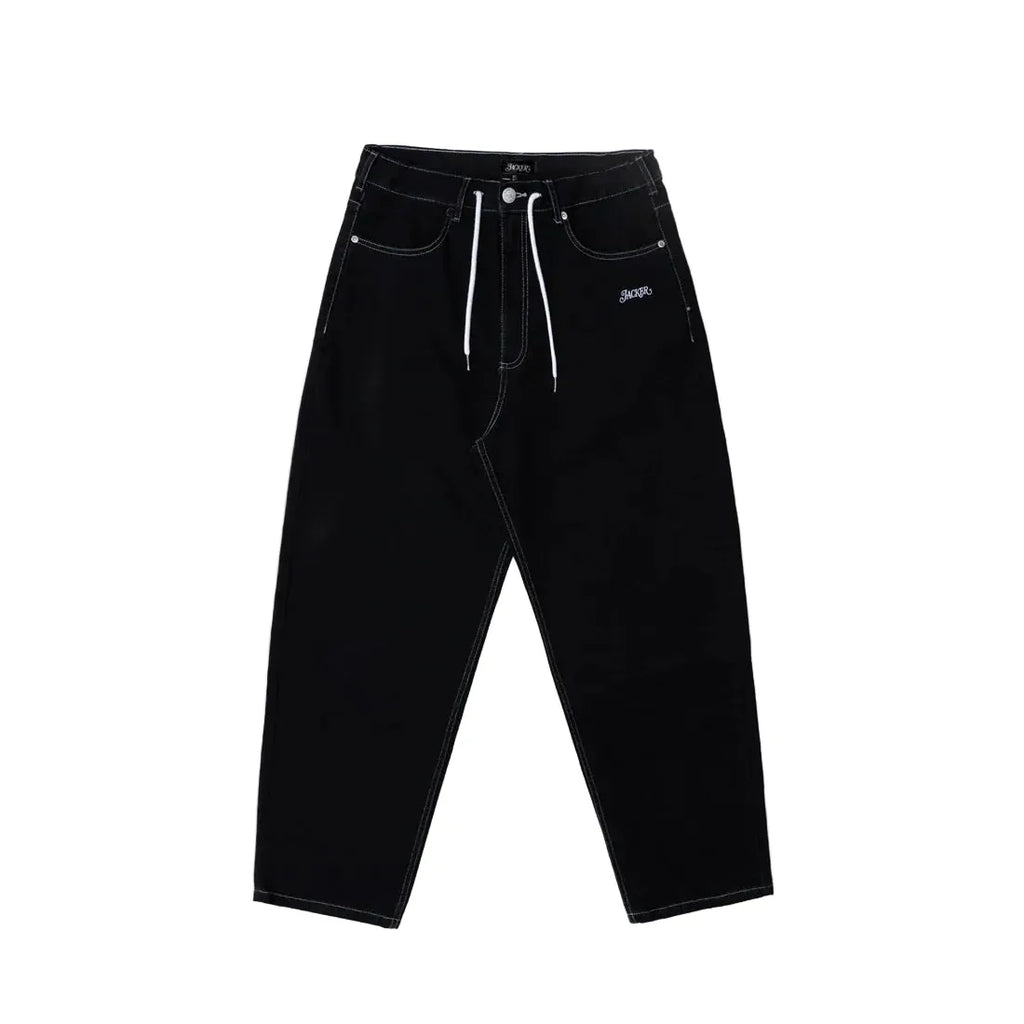 Pantalones holgados de mezclilla Jacker 'Classic' - Negro