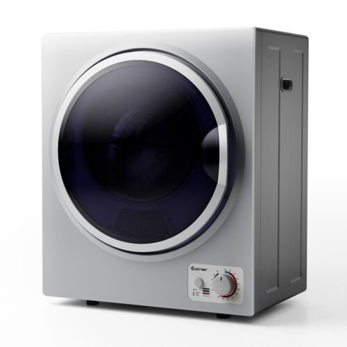 Sèche-linge de 1,5 pi³ avec support mural en acier inoxydable - Argent
