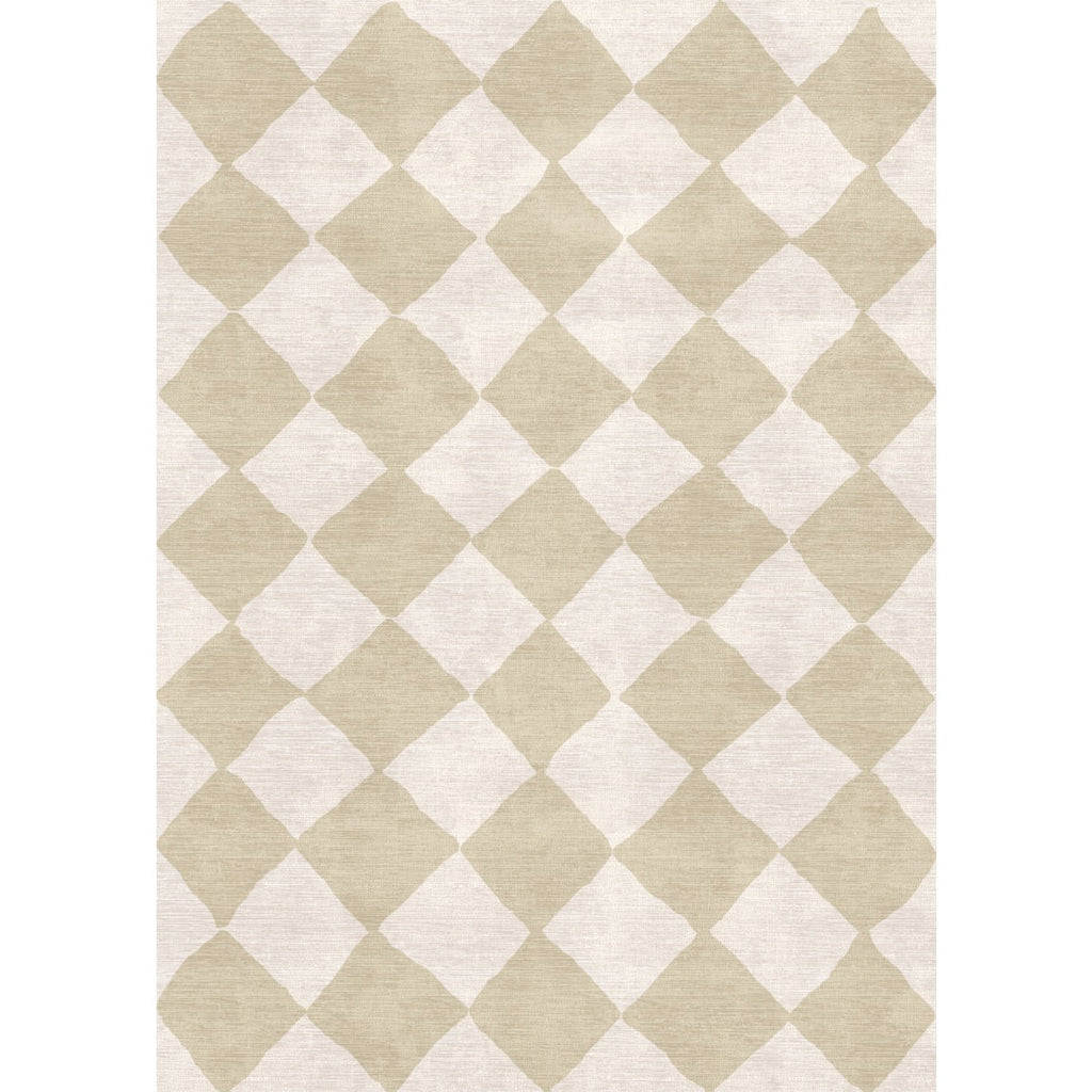 Trestres Checkered Natural & Ivory Rug