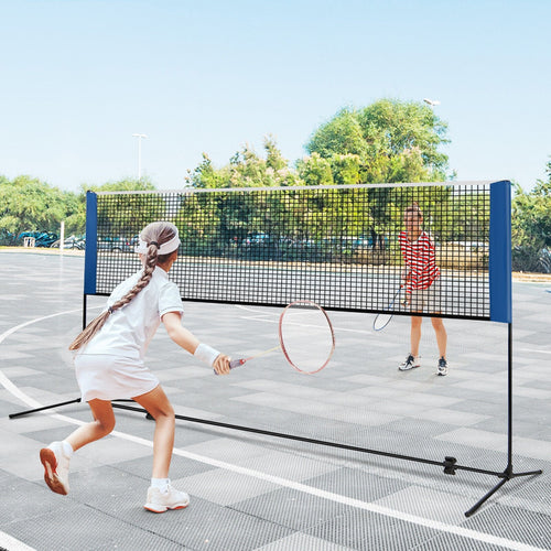Höhenverstellbarer Badminton-Netzpfosten, 3,05–4,27 m, mit tragbarer Transporttasche – 3,05 m