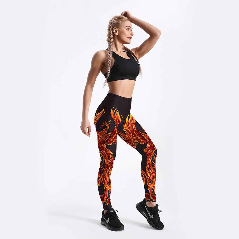 Rising Phoenix Yoga-Workout-Leggings – Fitness- & Activewear-Hose für Damen