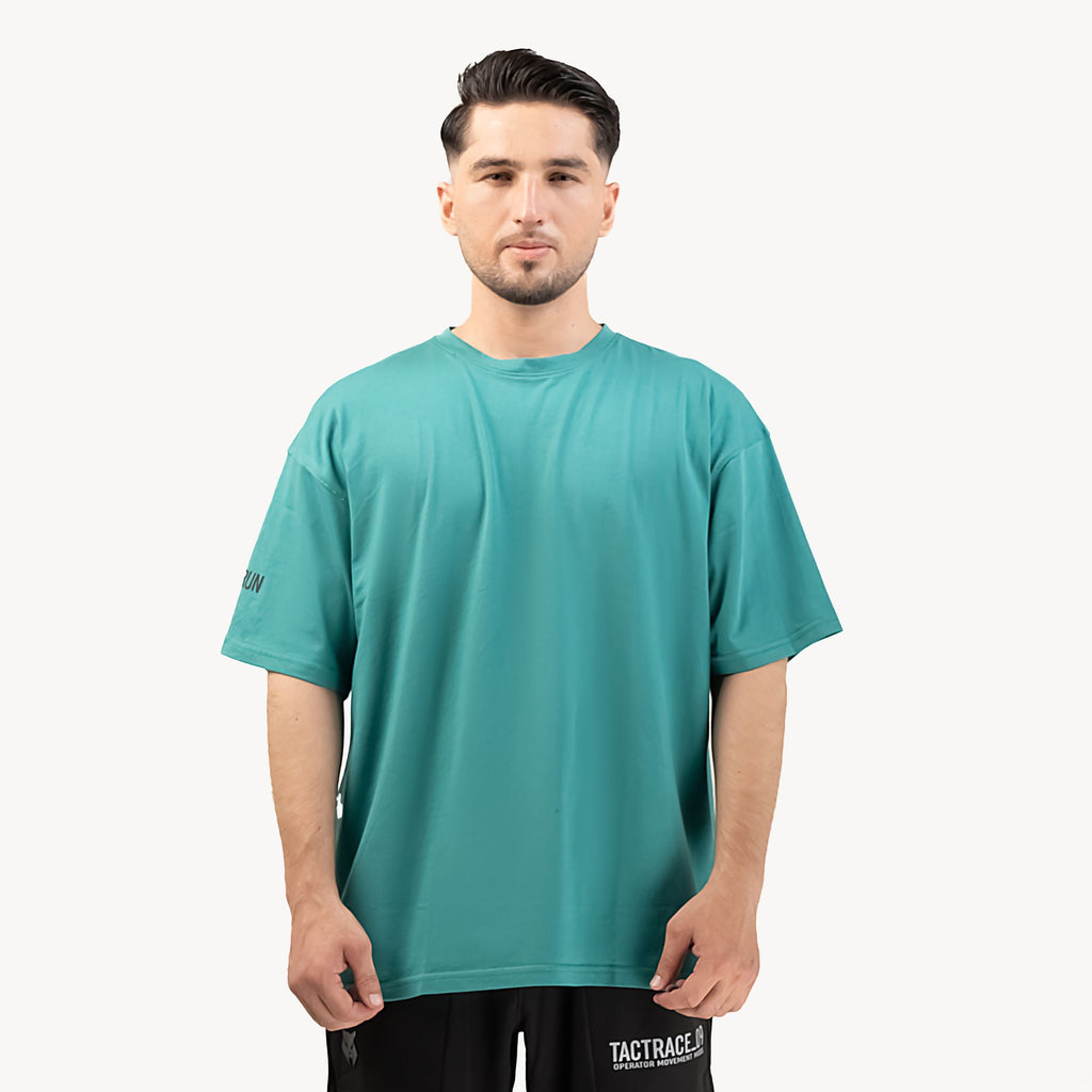 OPERATOR_77 OVERSIZED T-SHIRT — ROUGE GRÜN