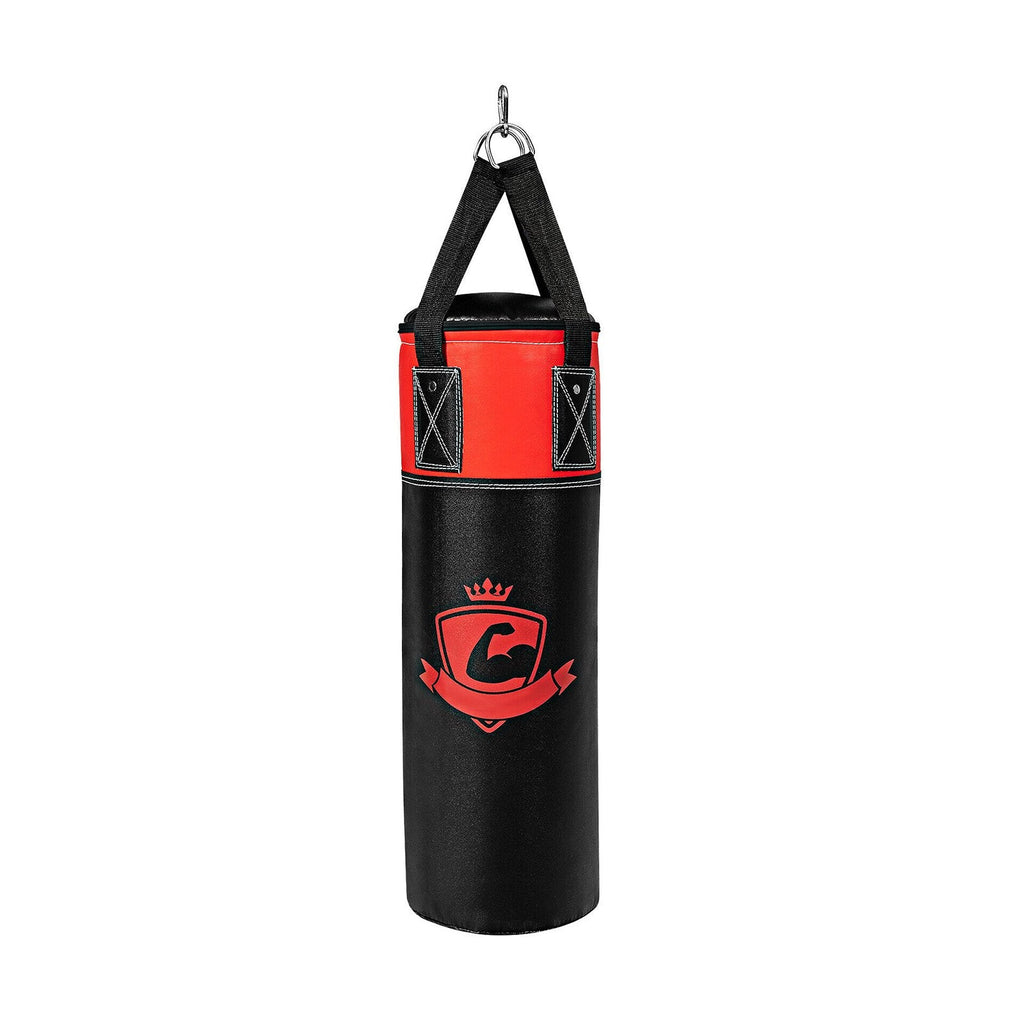 Juego de saco de boxeo colgante para niños de 11 libras con guantes de boxeo - Negro