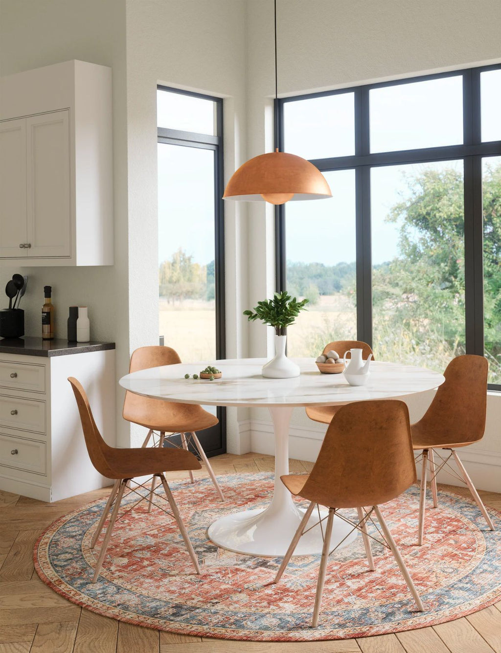 Rivka Terracota Ocean Rug
