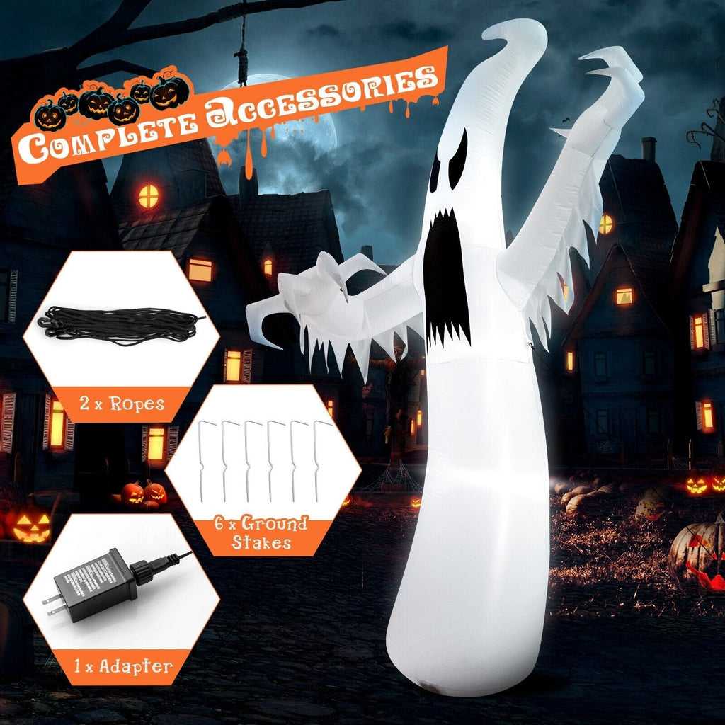 Fantasma inflable de Halloween de 3.65 m con luces LED