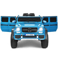 12V lizenziertes Mercedes-Benz Maybach Kinder-Elektroauto mit Schiebegriff, Trittstufe, 2,4-GHz-Fernbedienung und USB, 29,5 kg, Marineblau
