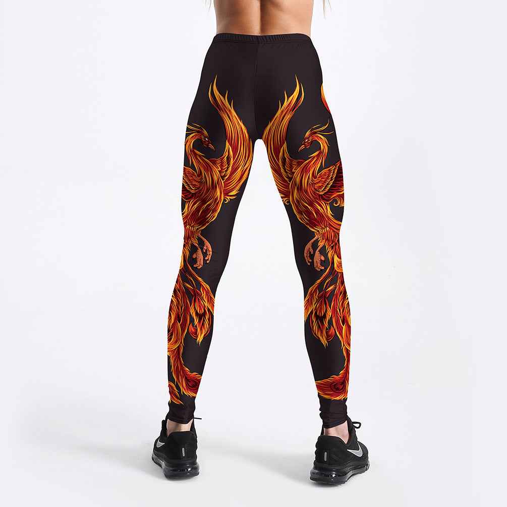 Rising Phoenix Yoga-Workout-Leggings – Fitness- & Activewear-Hose für Damen