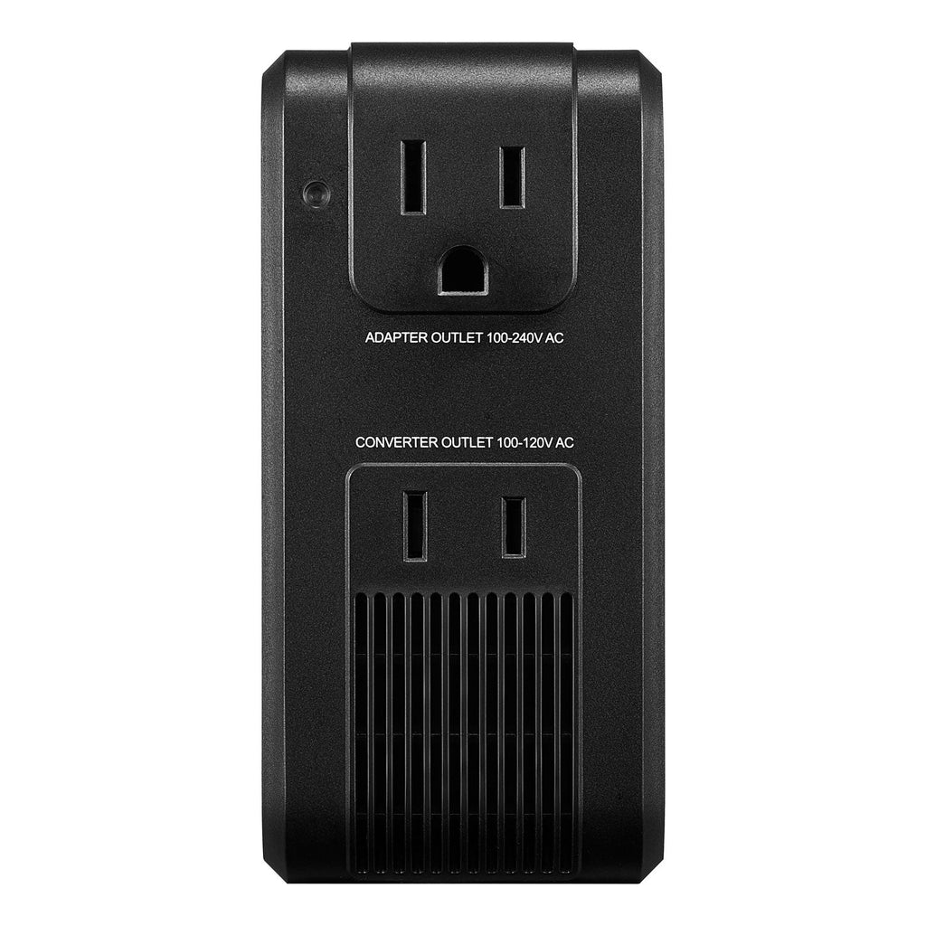 Adaptateur et convertisseur de voyage d'Insignia - Noir