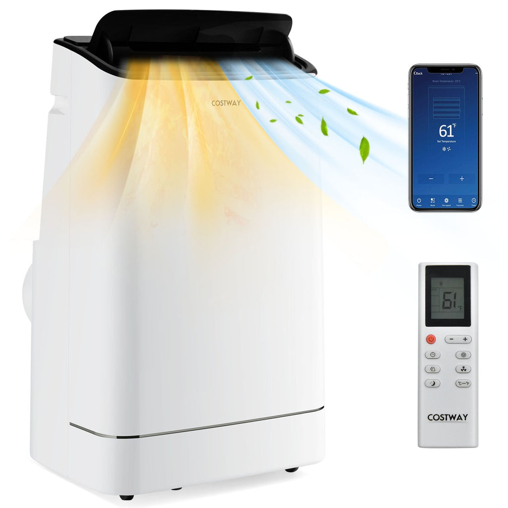 Mobile Klimaanlage mit 15.000 BTU, Heizfunktion und App-Steuerung, für 800 sq ft, 118 Pints pro Tag