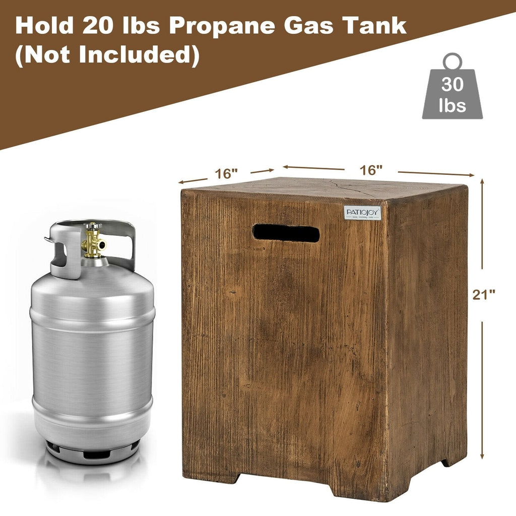 16-Zoll-Tischabdeckung für den Außenbereich für Standard-20-lbs-Propangastank-B