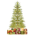 Sapin de Noël artificiel cyprès de 6,5 pi pré-éclairé avec 470 pointes en PE et 430 DEL blanc chaud dissimulées