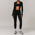 Women’s Seamless Beauty-Back Yoga Set – Quick-Dry Tight Running & Workout Activewear