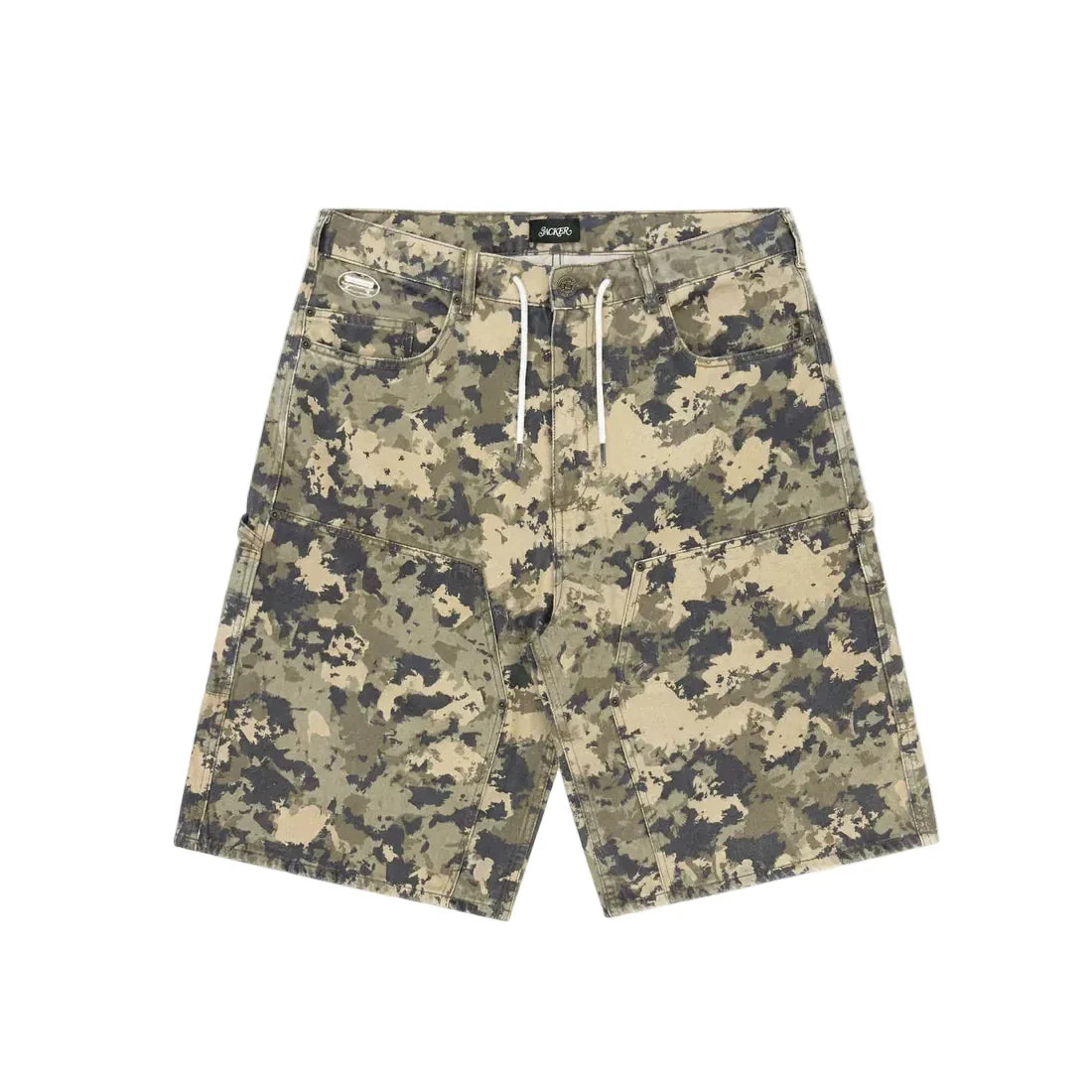 Bermudas Carpenter holgadas de mezclilla 'Classic' de Jacker - Camuflaje
