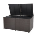 175-Gallonen-Outdoor-Aufbewahrungsbox mit Universalrollen und Innenfutter mit Reißverschluss