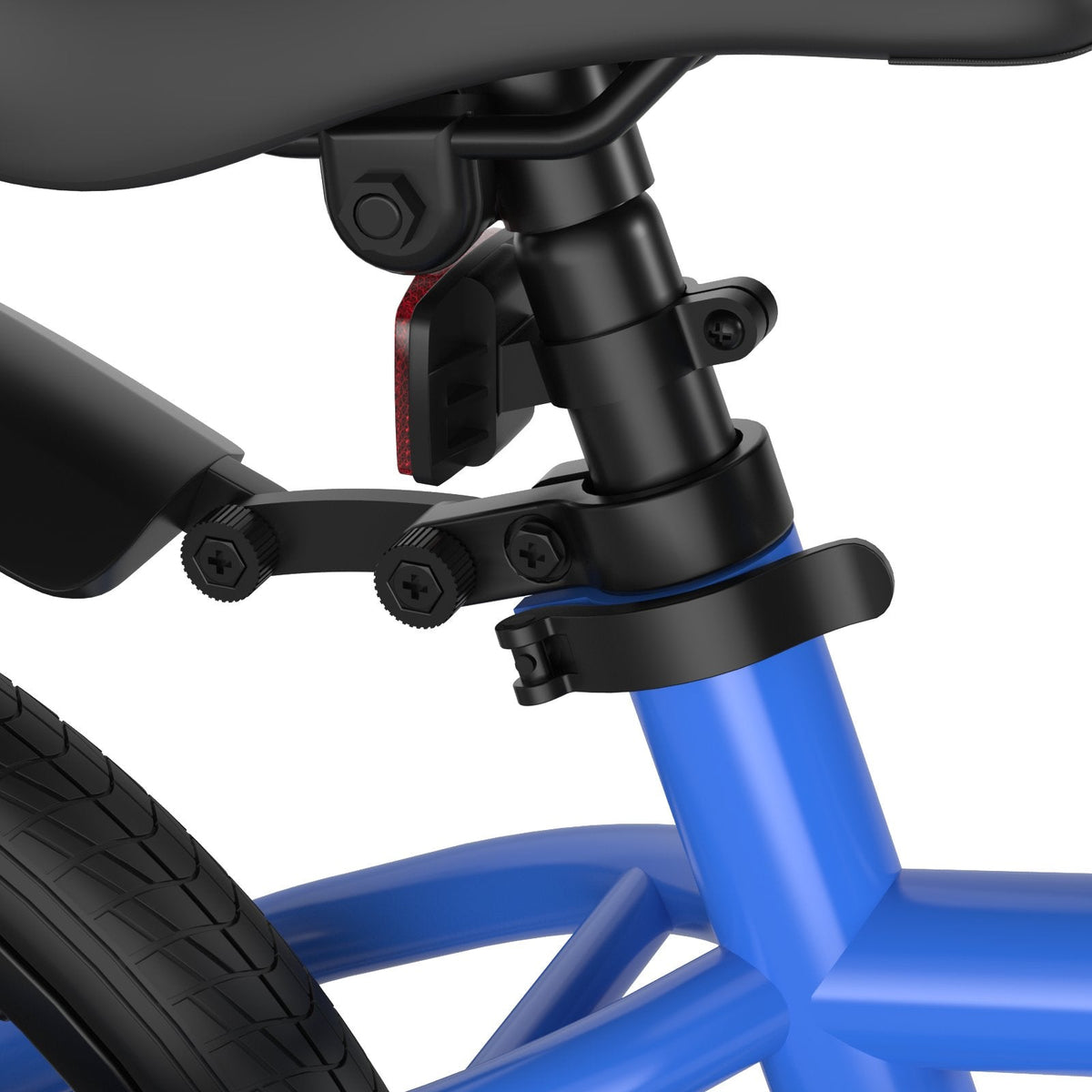 Vélo pour enfant de 18 pouces avec roues d'apprentissage amovibles et béquille, Bleu