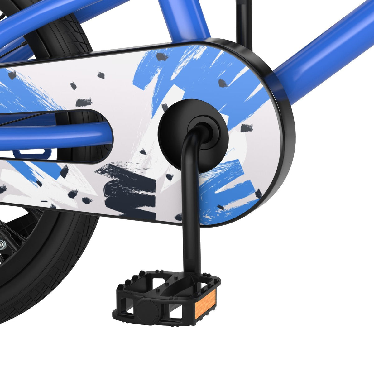 Vélo pour enfant de 18 pouces avec roues d'apprentissage amovibles et béquille, Bleu
