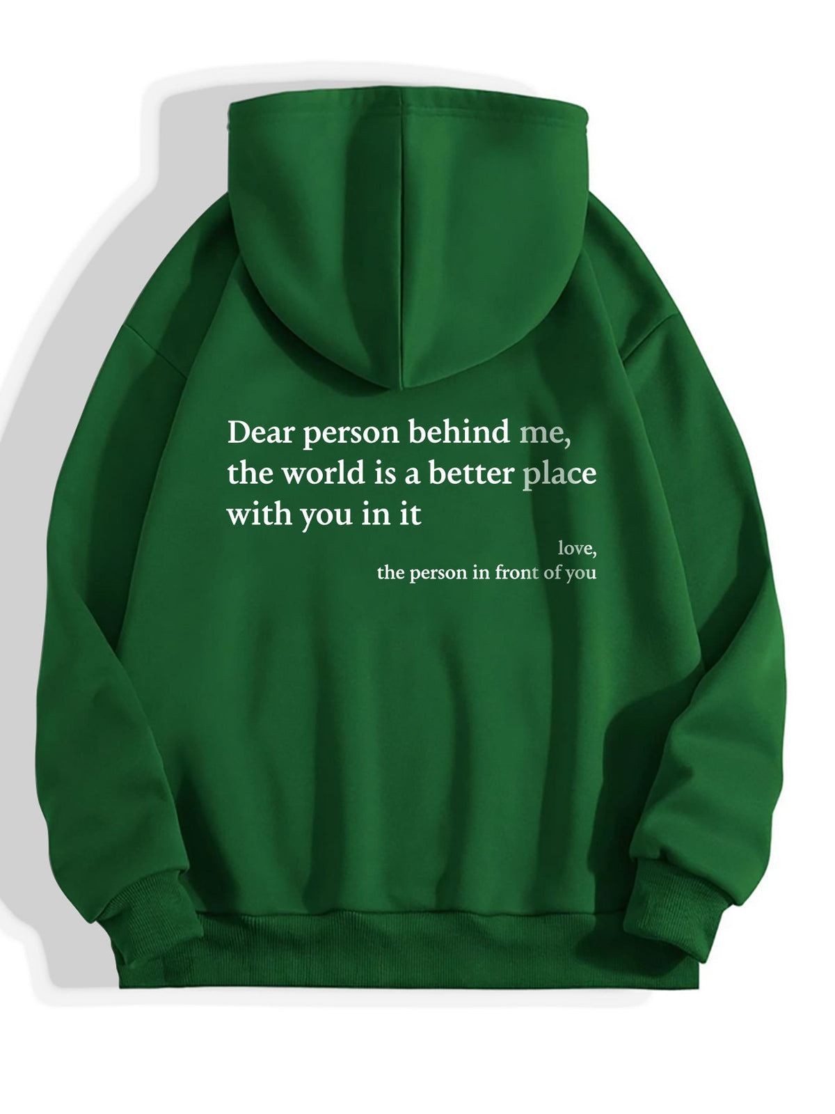 Sudadera con capucha y bolsillo tipo canguro con letras estampadas para mujer | Jersey acogedor