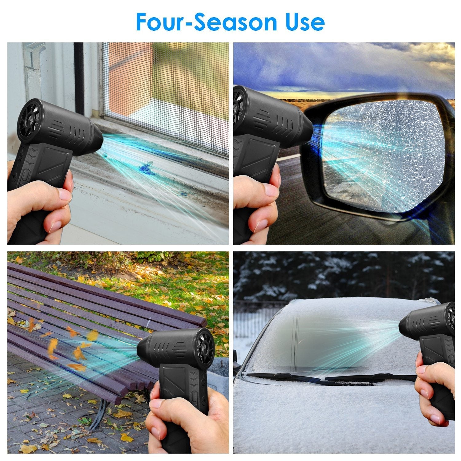 1Pc Compressed Air Duster With LED Light Up To 150000RPM Speed For PC Green Sir Loin
