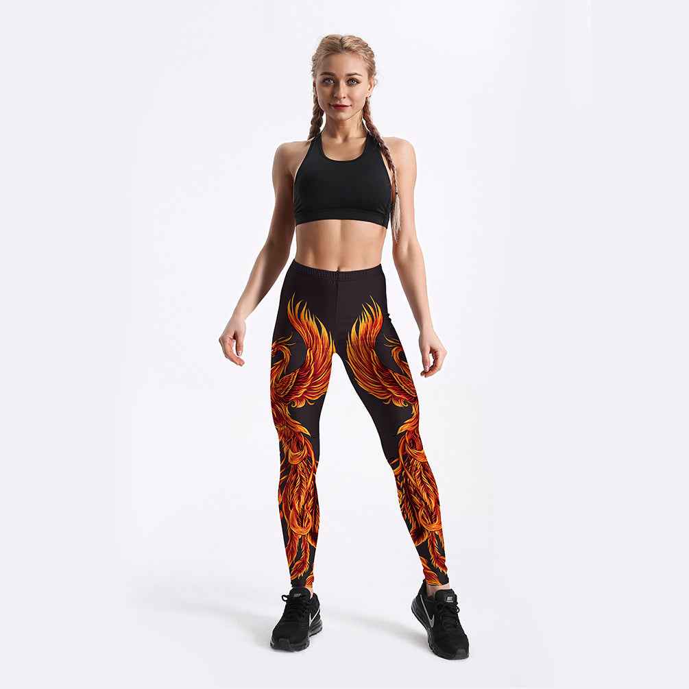 Rising Phoenix Yoga-Workout-Leggings – Fitness- & Activewear-Hose für Damen
