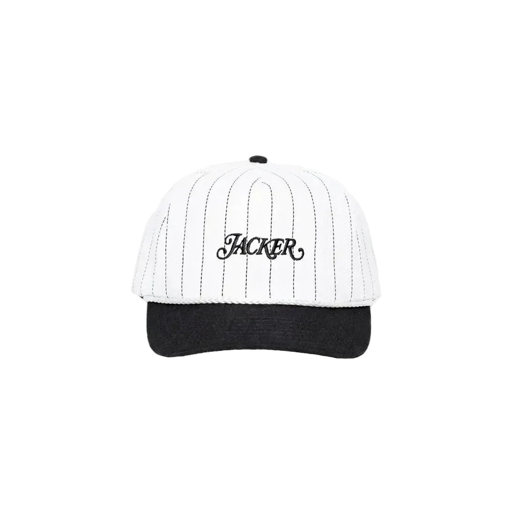 Gorra Snapback Jacker 'Classic Stripe' - Negro/Blanco