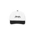 Gorra Snapback Jacker 'Classic Stripe' - Negro/Blanco