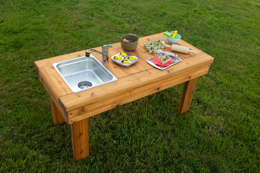 One Sink Simple Mud Kitchen