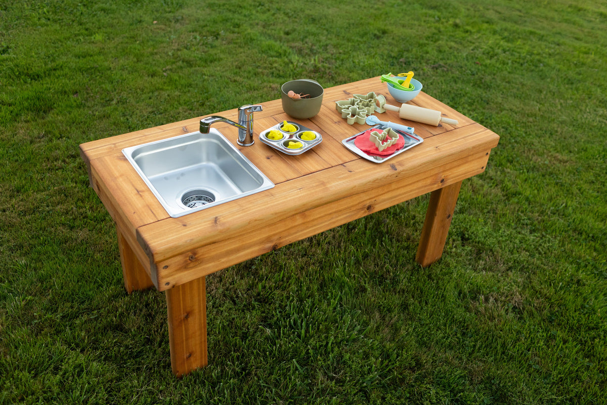 One Sink Simple Mud Kitchen