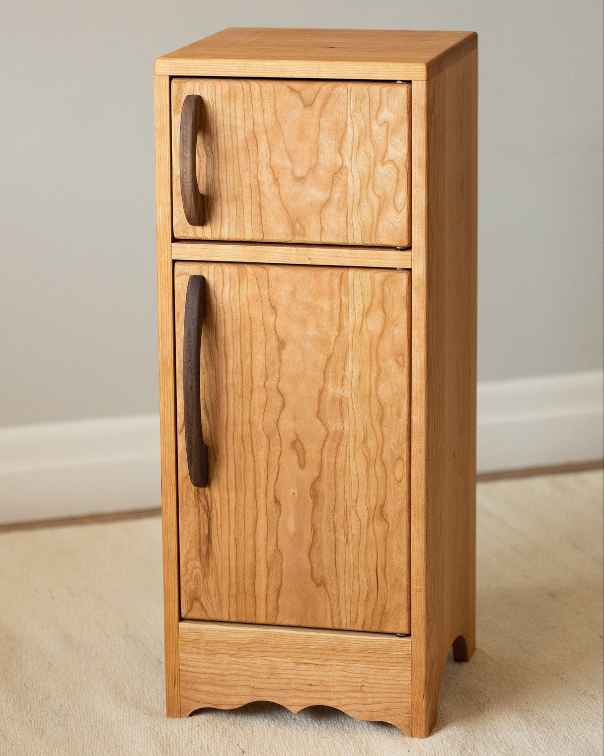 Cherry Hardwood Play Fridge - Handmade in Canada