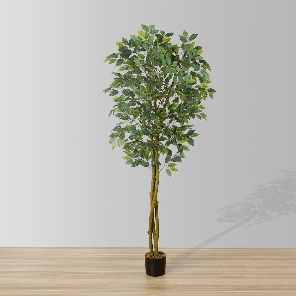 Benja Artificial Ficus Tree Potted Plant 6’
