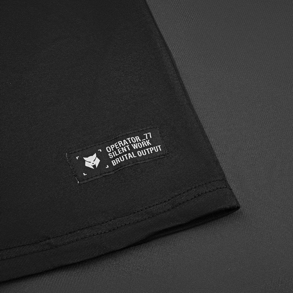 OPERATOR_77 T-SHIRT OVERSIZE — NOIR DE GUERRE