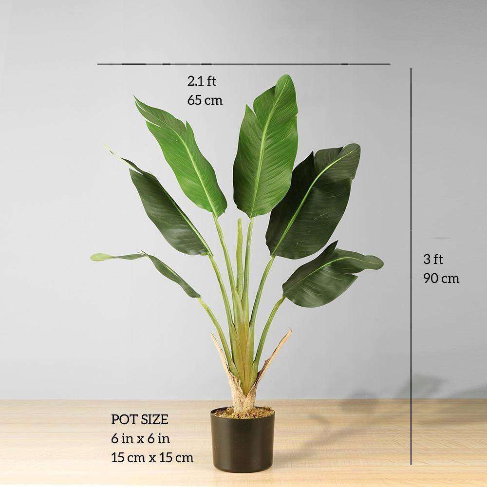 Lola Artificial Bird Of Paradise Potted Plant 3'