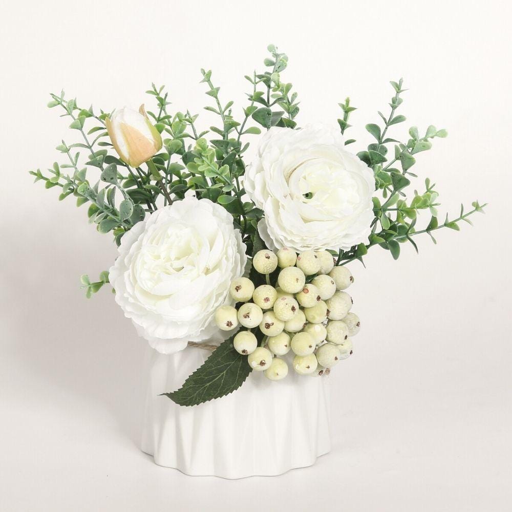 Aviva Artificial Potted Flower Bouquet 8''X8''