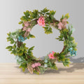 Pastel Artificial Floral Wreath 18.9''