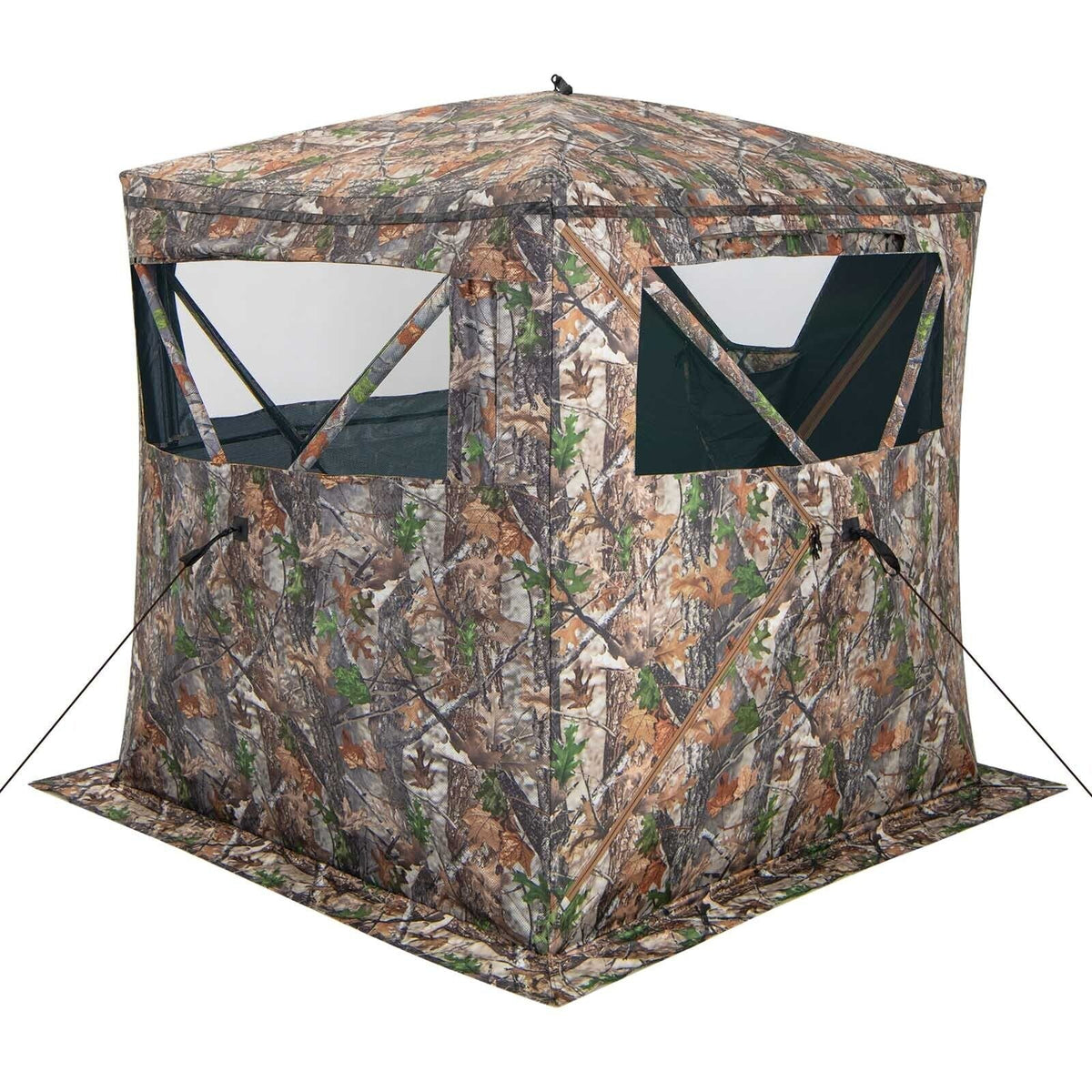 Tente d'affût de chasse portable pop-up 2-3 personnes avec sac de transport et poche de rangement