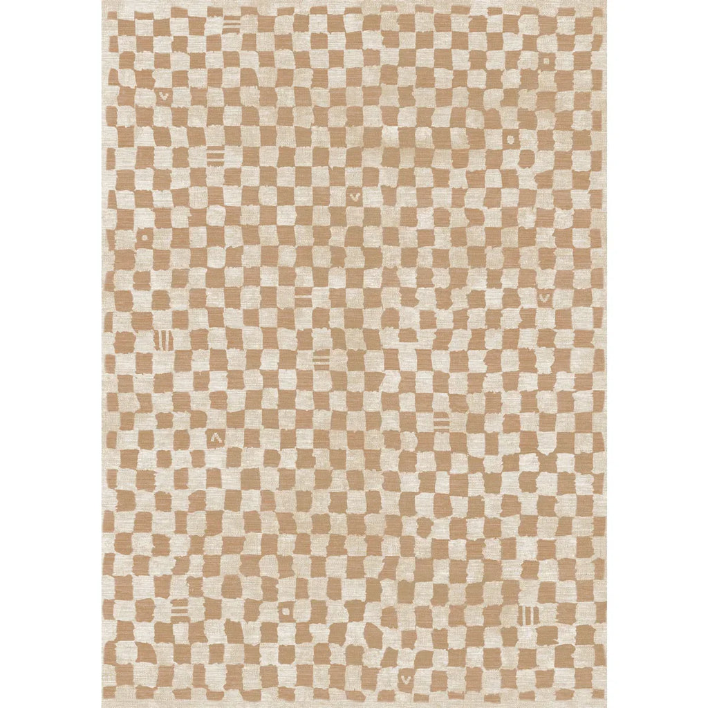 Metro Checkered Natural Rug