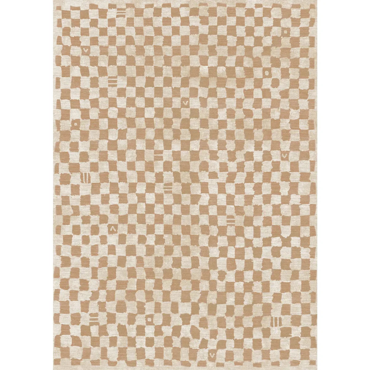 Metro Checkered Natural Rug