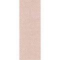 Metro Checkered Malibu Pink & White Rug