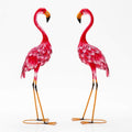 2-teiliges Flamingo-Gartenfiguren-Set