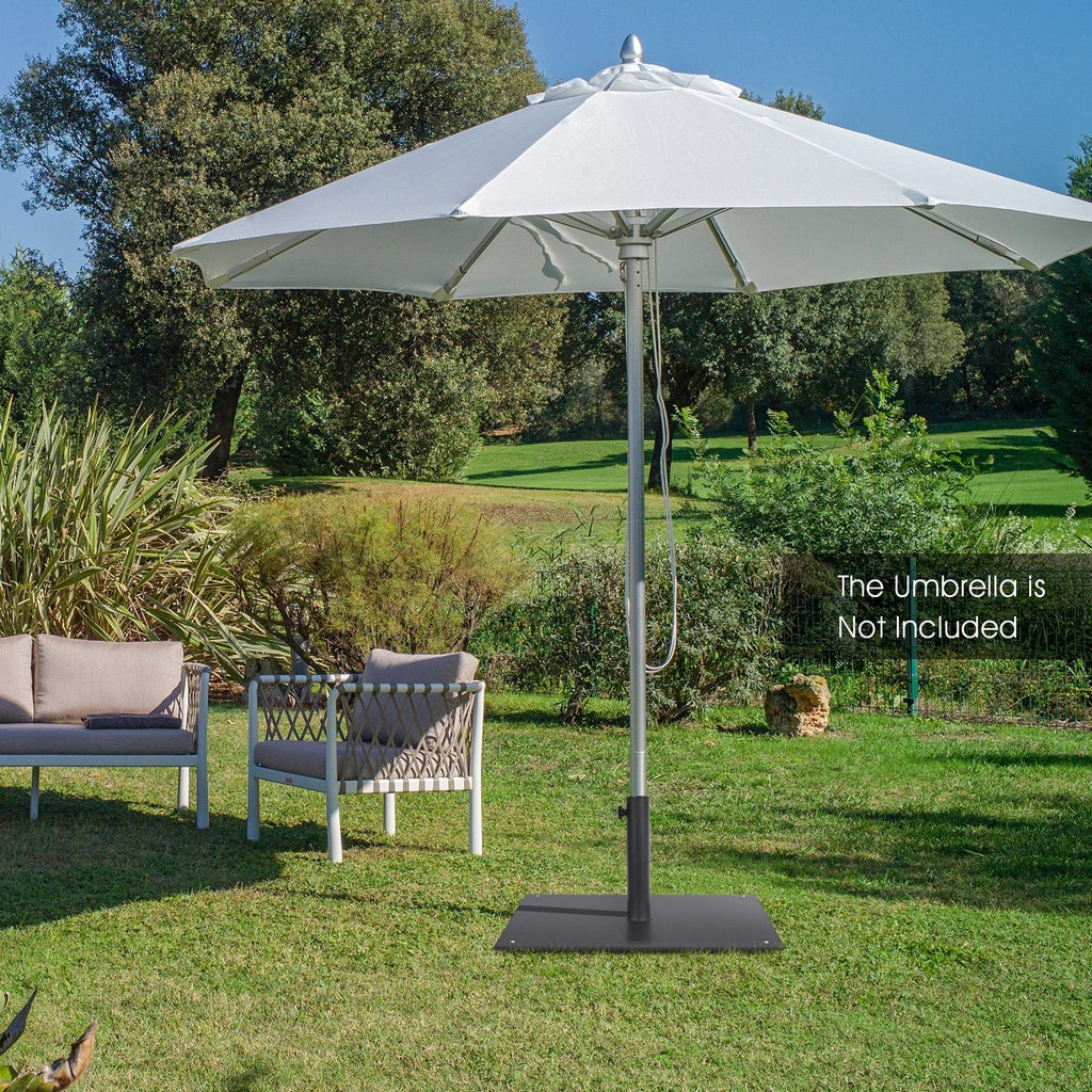 Base para sombrilla de patio de 20 pulgadas con 4 almohadillas ajustables