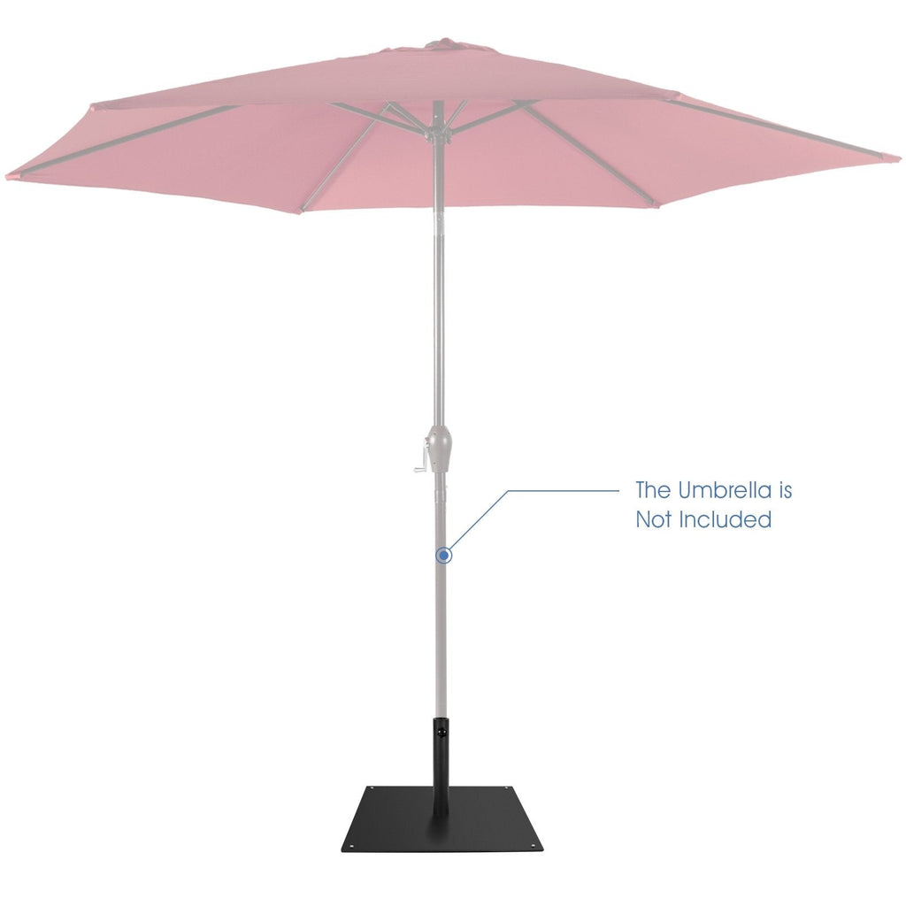Base para sombrilla de patio de 20 pulgadas con 4 almohadillas ajustables