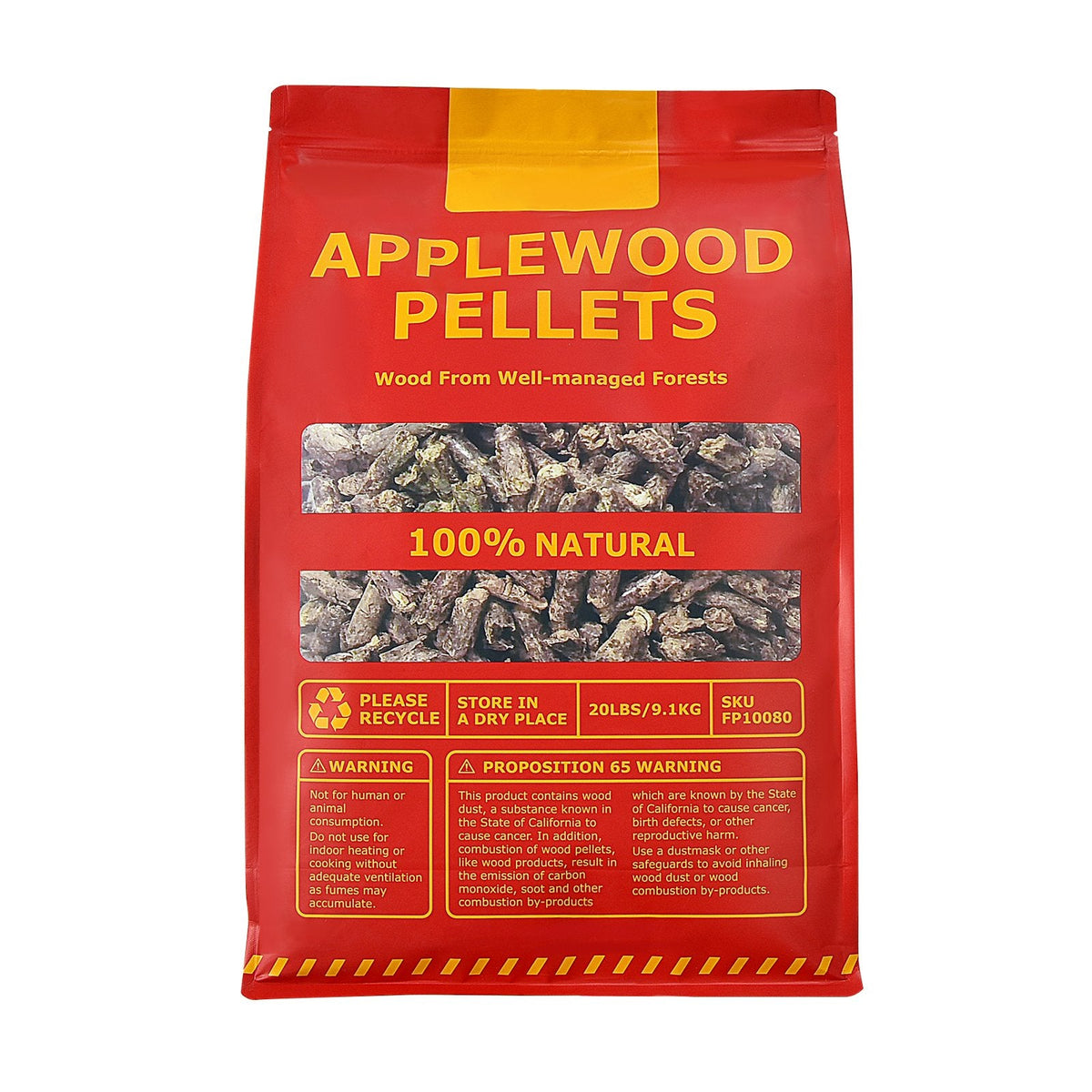 20 Pfund Apfelholzpellets, 100 % naturbelassen, für Pelletgrills
