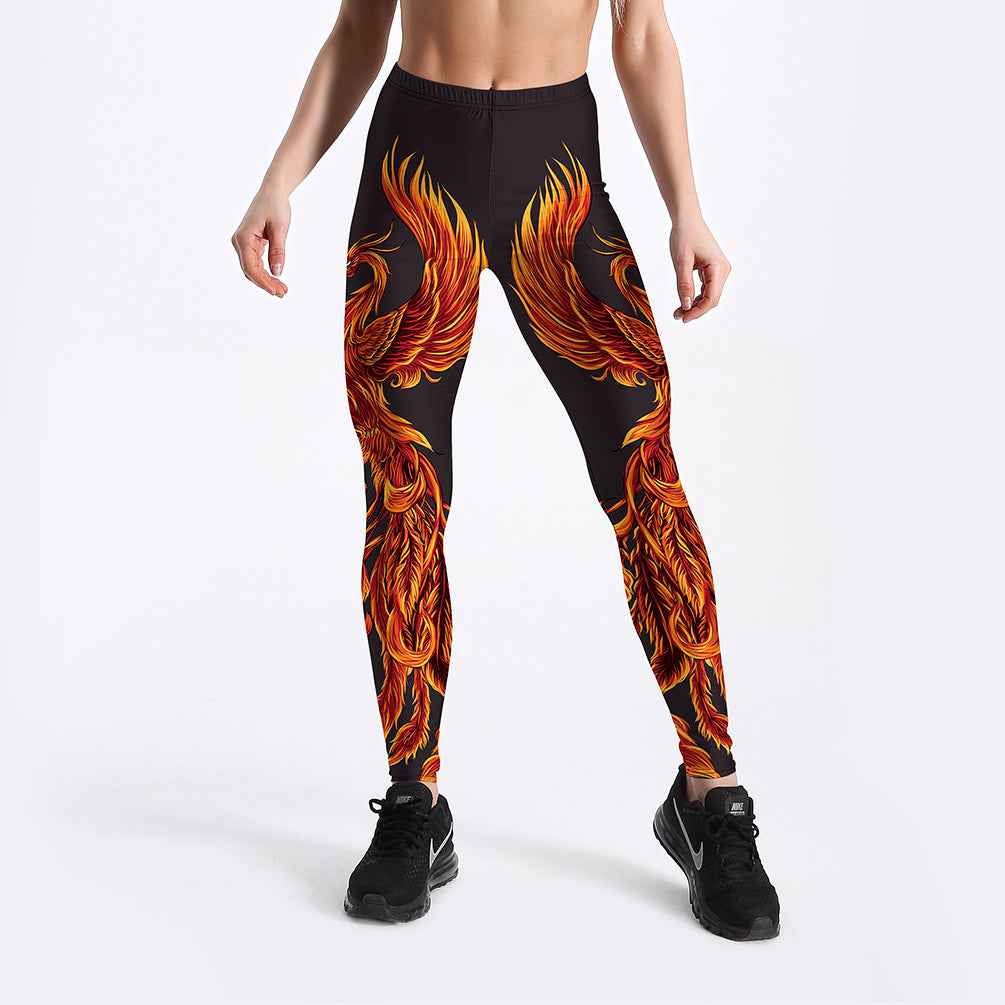 Rising Phoenix Yoga-Workout-Leggings – Fitness- & Activewear-Hose für Damen
