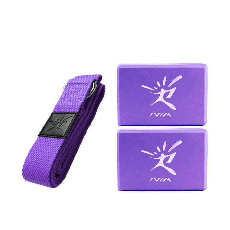 Ökologisches Yoga-Starterset – EVA-Yoga-Block & Baumwoll-Stretchband-Set