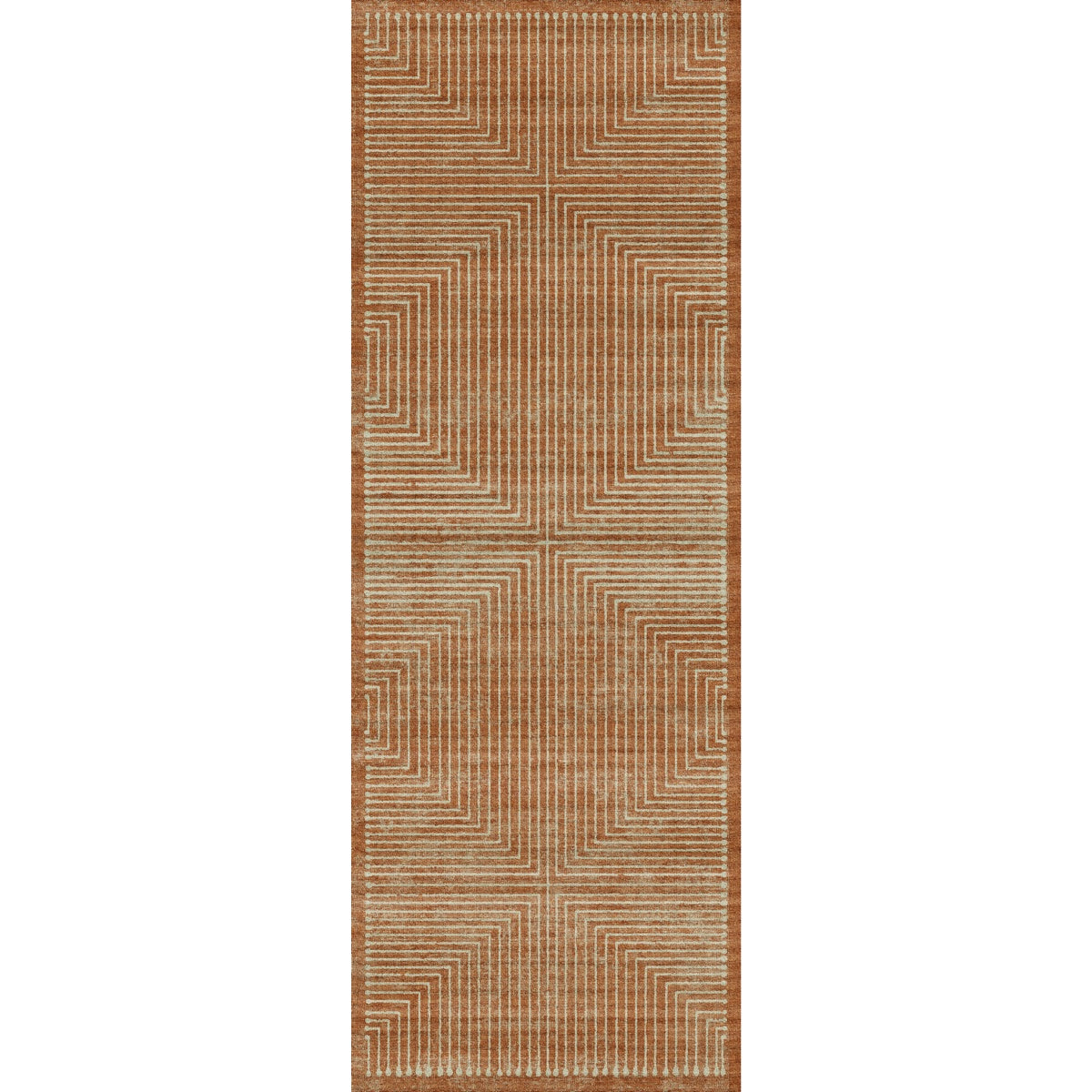 Bond Natural Orange Ivory Rug