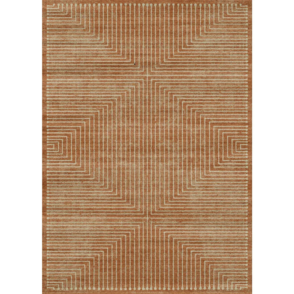 Bond Natural Orange Ivory Rug