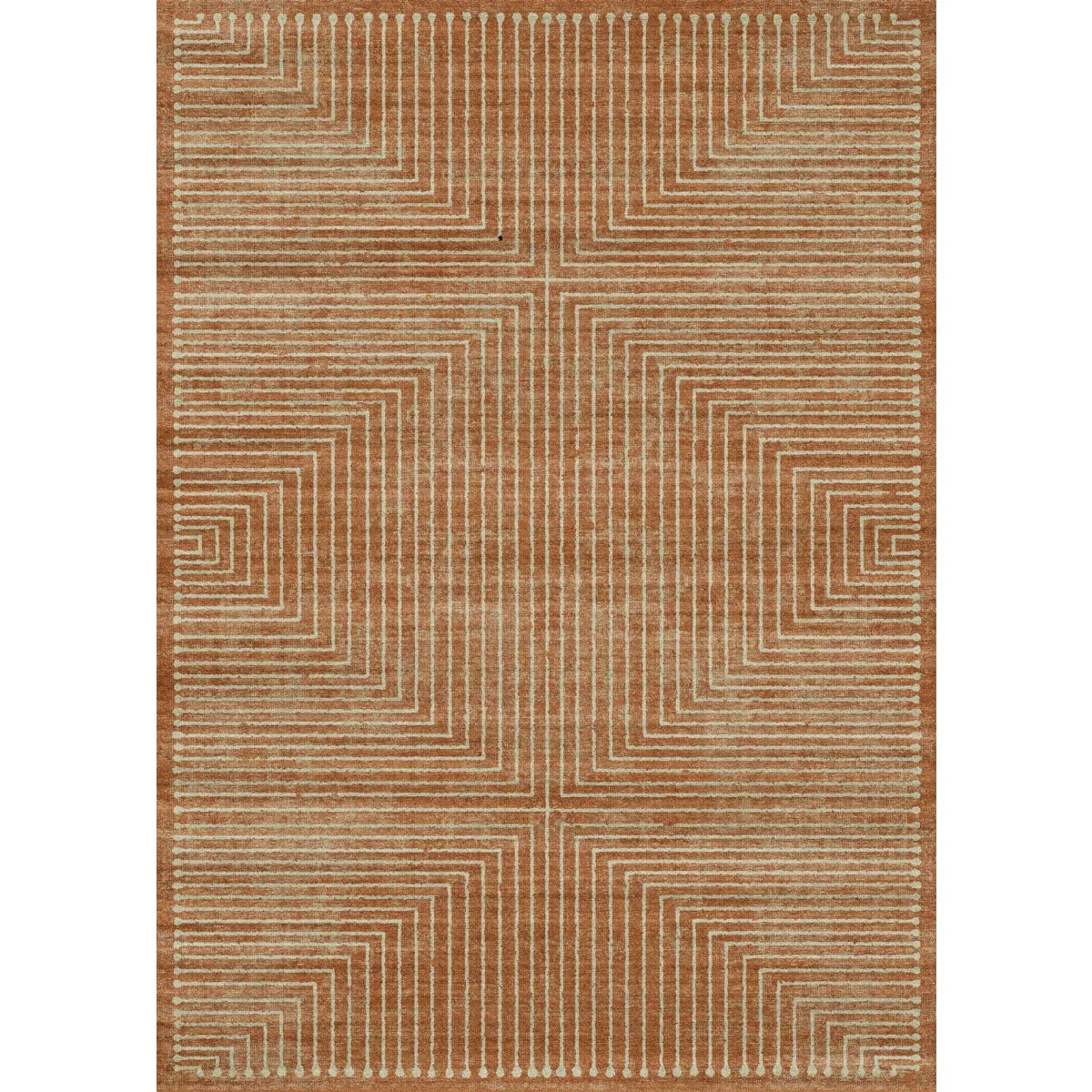Bond Natural Orange Ivory Rug