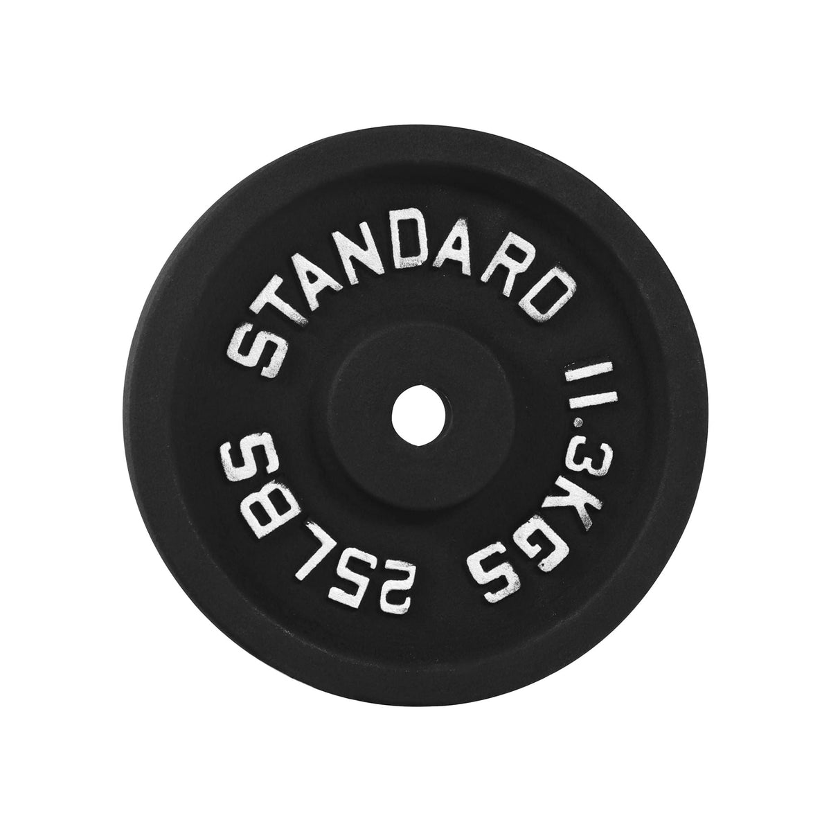Poids en fonte - Standard, Olympique en livres et en kilogrammes